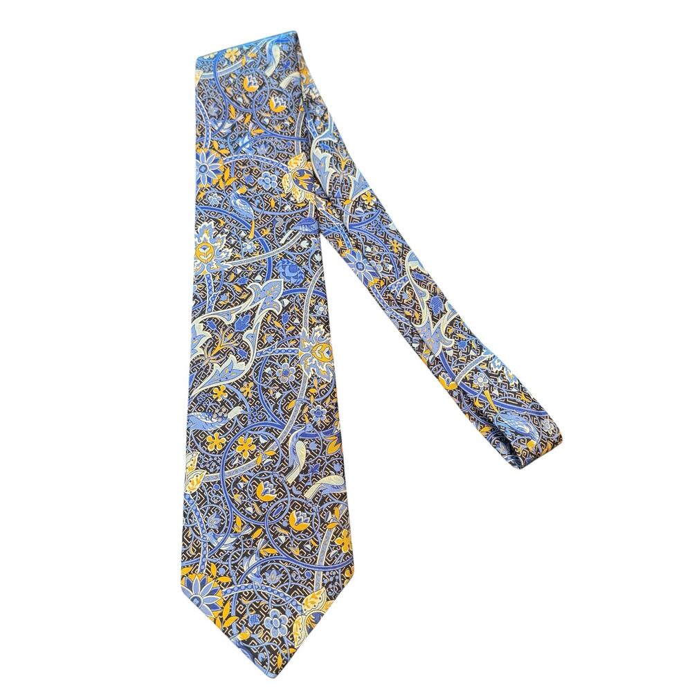 Liberty of London 100% Silk Abstract Print Classic Neck Tie Made in England